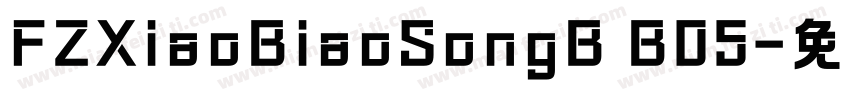 FZXiaoBiaoSongB B05字体转换